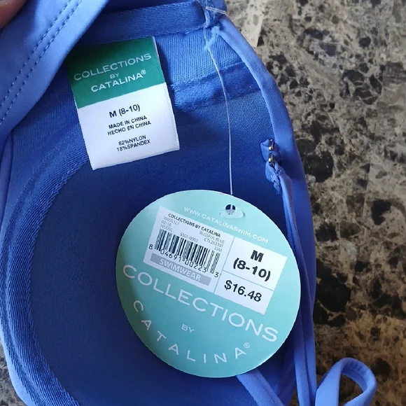 🧡Catalina Light Blue Bikini Top - Picture 2 of 7